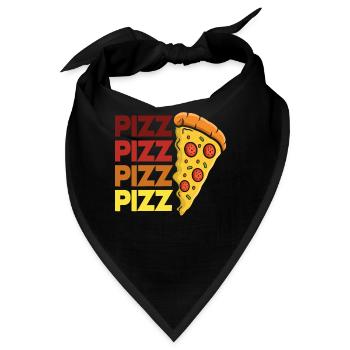 Pizza Pizza Pizza - Bandana - Schwarz - Vorne