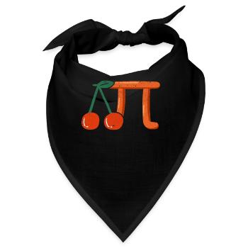 Kirsche Happy Pi Day Math Science Stem Teacher - Bandana - Schwarz - Vorne