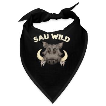 Sau Wild - Bandana - Schwarz - Vorne