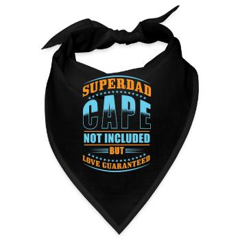 Superdad Super Dad Geschenk - Bandana - Schwarz - Vorne