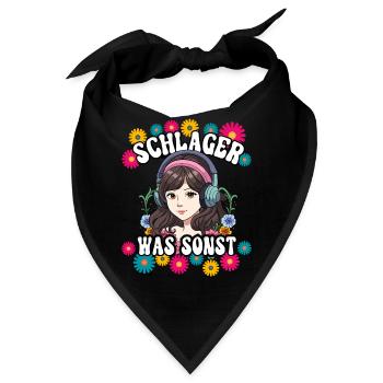 Schlager - Bandana - Schwarz - Vorne