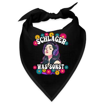 Schlager - Bandana - Schwarz - Vorne