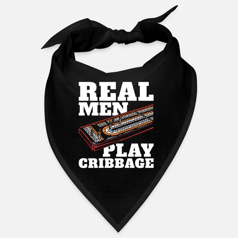 Cribbage Real Men Play Cribbage Loves Board Game Bandana