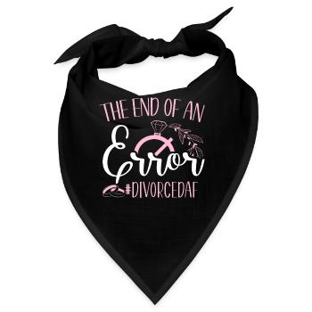Happy Divorce Party The End Of An - Bandana - Schwarz - Vorne