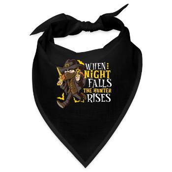 Vampirjäger Untoter Slayer Pfahl Und Kreuz - Bandana - Schwarz - Vorne