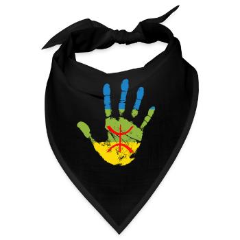 AMAZIGH BERBER KABYLE Z AMAZIGH - Bandana - Schwarz - Vorne
