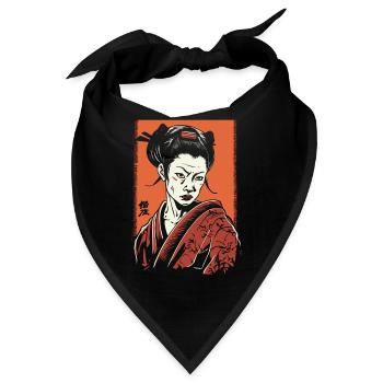 Unfreundliche Japanische Geisha - Bandana - Schwarz - Vorne