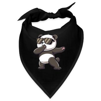 Panda Dabbing Panda Pandas Panda Baby - Bandana - Schwarz - Vorne