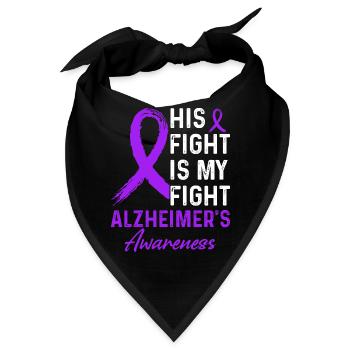 Kampf Alzheimer Awareness - Bandana - Schwarz - Vorne
