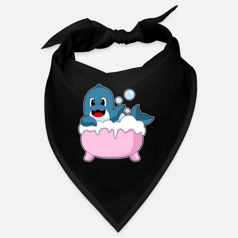Dolphin Bathing Bathtub Bandana