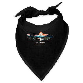 Fliegenfischen auf Forellen: Der zeitlose - Bandana - Schwarz - Vorne