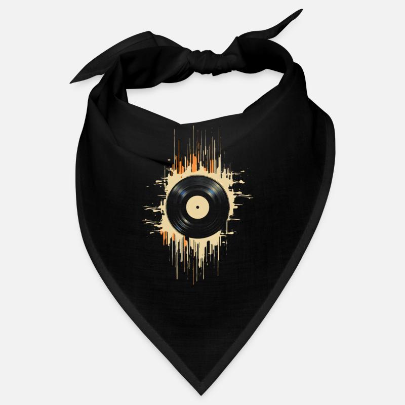 Vinyl Record Splash Bandana