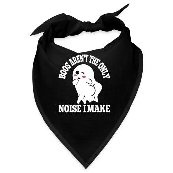 Boos Aren't The Only Noise I Make Witty Playful - Bandana - Schwarz - Vorne