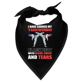 Taekwondo Martial Arts Ich habe meinen - Bandana - Schwarz - Vorne