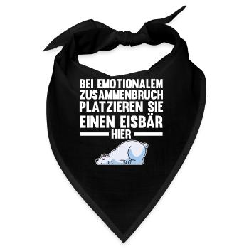 Eisbär Eisbären - Bandana - Schwarz - Vorne