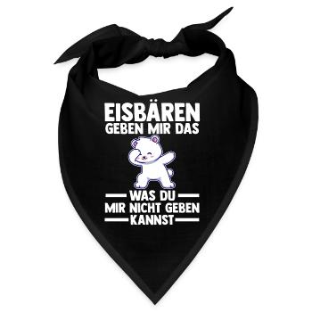 Eisbär Eisbären - Bandana - Schwarz - Vorne