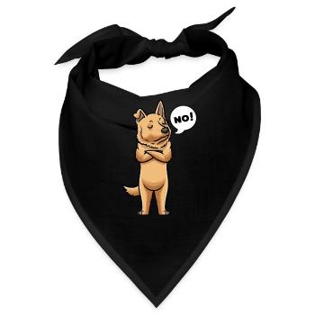 Perro Pastor Vasco Hund Baskischer Schäferhund - Bandana - Schwarz - Vorne