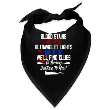 Lustiger Gerichtsmediziner - Bandana - Schwarz - Vorne