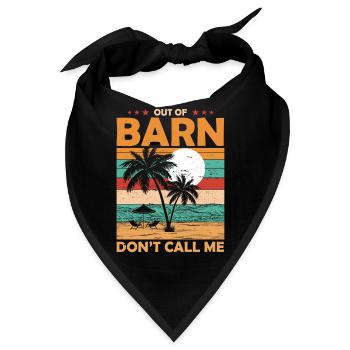 Landwirt Ruhestand Aus Der Scheune Rente - Bandana - Schwarz - Vorne