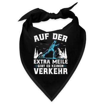 Ski Touring Auf der Extra Meile kein Verkehr - Bandana - Schwarz - Vorne