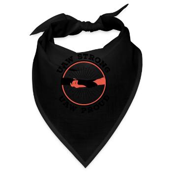 UAW-Gewerkschaftsstreiks und UAW-Protest - UAW Strong - Bandana - Schwarz - Vorne