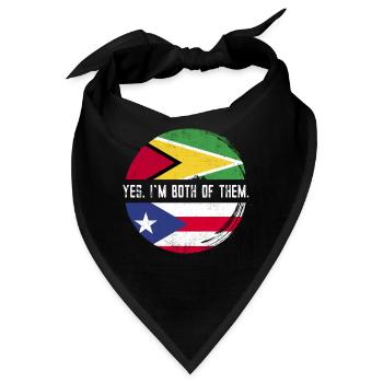 Guyana Flagge Guyanese Guyana - Bandana - Schwarz - Vorne