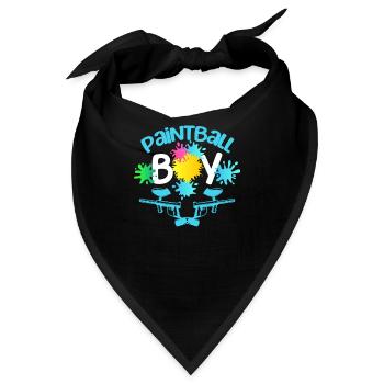 Paintball Junge Geburtstagsfeier Lustige Paintball - Bandana - Schwarz - Vorne