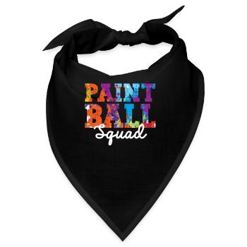 Paintball-Kader Paintball-Liebhaber Paintballer - Bandana - Schwarz - Vorne