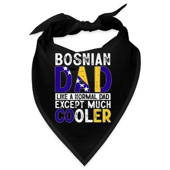 Bosnien und Herzegowina Flagge Bosnien - Bandana - Schwarz - Vorne