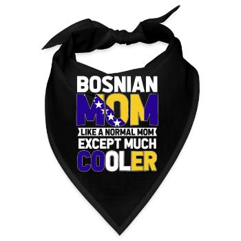 Bosnien und Herzegowina Flagge Bosnien - Bandana - Schwarz - Vorne