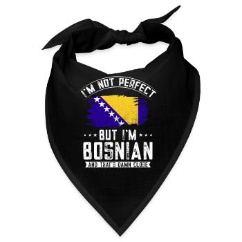 Bosnien und Herzegowina Flagge Bosnien - Bandana - Schwarz - Vorne