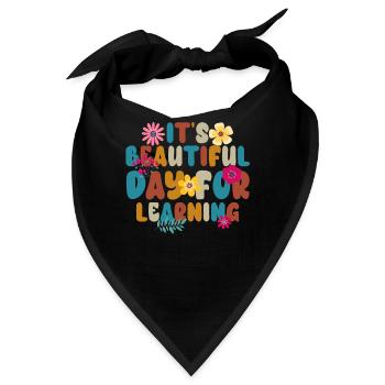 Es ist ein schöner Tag zum Lernen - Bandana - Schwarz - Vorne
