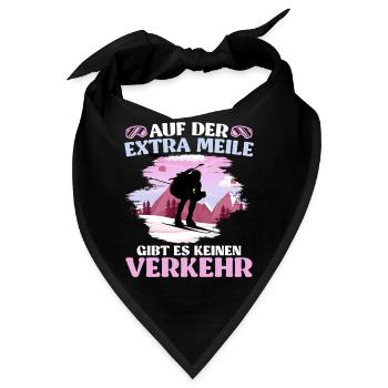 Skibergsteigen Auf der Extra Meile Kein Verkehr - Bandana - Schwarz - Vorne