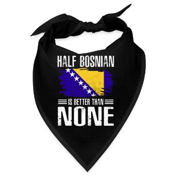 Bosnien und Herzegowina Flagge Bosnien - Bandana - Schwarz - Vorne