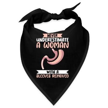 Lustige Magenhülse Bypass-Operation - Bandana - Schwarz - Vorne