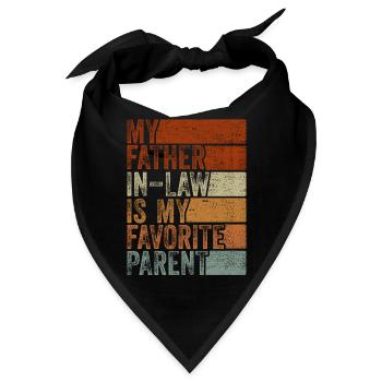 Mein Schwiegervater ist mein Lieblingselternteil - Bandana - Schwarz - Vorne