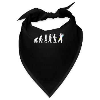 Paintball Evolution des Menschen Paintballing - Bandana - Schwarz - Vorne