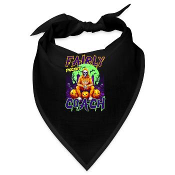 Halloween-Coach Ziemlich anständiges Coach-Skelett - Bandana - Schwarz - Vorne