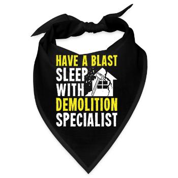 Lustiger Tag des Hausabrisses - Bandana - Schwarz - Vorne