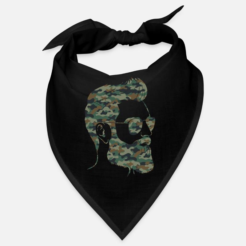 Beard Lover Bearded Man Camo Bandana