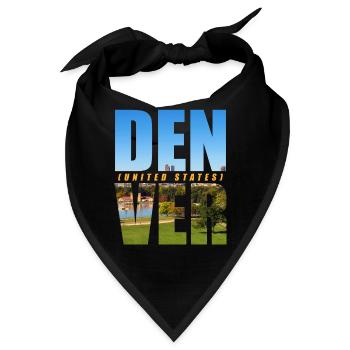 Denver USA Souvenir - Bandana - Schwarz - Vorne