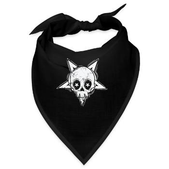Gothic Kopf Mystik Melancholie - Bandana - Schwarz - Vorne