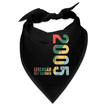 On October 2005 Year 2005 Retro 2005 Vintage 2005 - Bandana - Schwarz - Vorne
