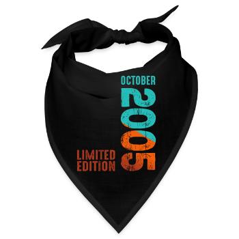 Since October 2005 Year 2005 Retro Edition - Bandana - Schwarz - Vorne