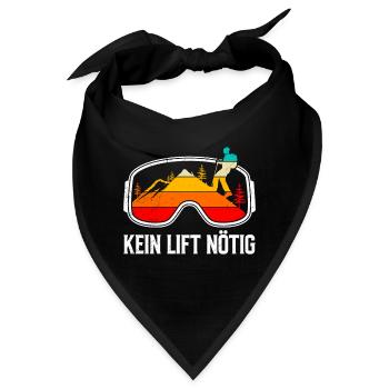 Ski Touring Erobert den Berg wie ein König - Bandana - Schwarz - Vorne