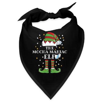 The Mocha Maniac Elf Coffee - Bandana - Schwarz - Vorne