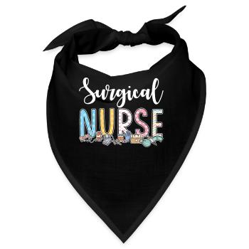 Geschenkidee Für Op-krankenschwestern - Bandana - Schwarz - Vorne