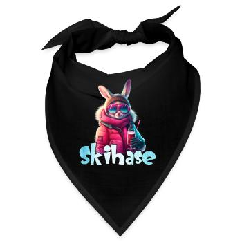 Skihase Apres Party Skihaserl Skihasen Frauen - Bandana - Schwarz - Vorne