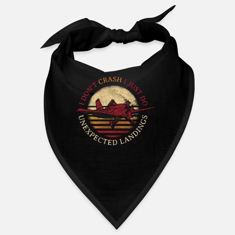 I Don't Crash I Just Do Unexpected Landings Model Bandana