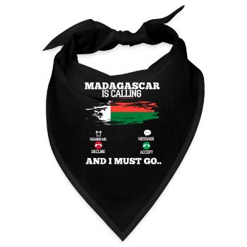 Madagaskar - Bandana - Schwarz - Vorne